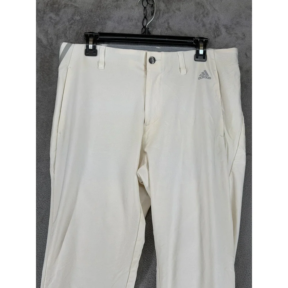 Adidas Mens Ultimate365 Tapered Golf Pants Cream White DQ2202 33x34